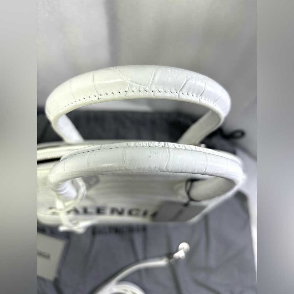 Balenciaga Croc Embossed Sm Ville Top Handle Bag. - Picture 12 of 12